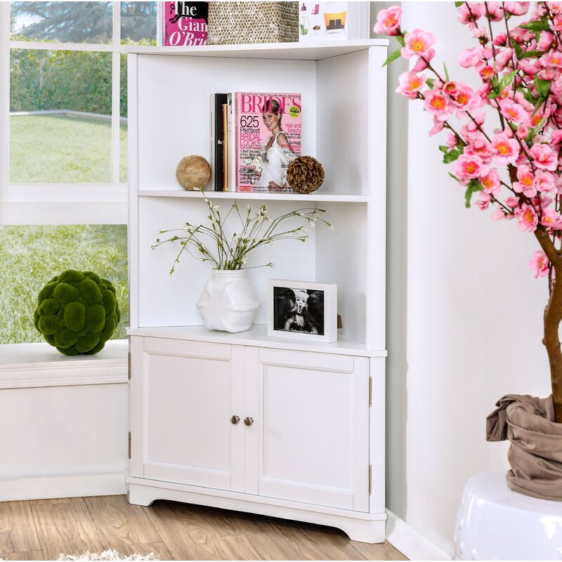 Red Barrel Studio® Vas Corner Bookcase & Reviews | Wayfair